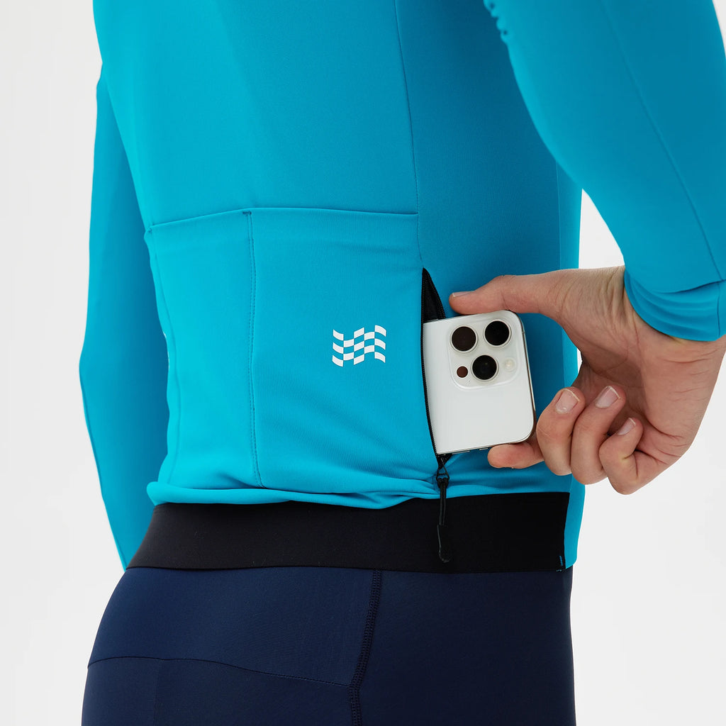 Maillot de ciclismo térmico de felpa para invierno