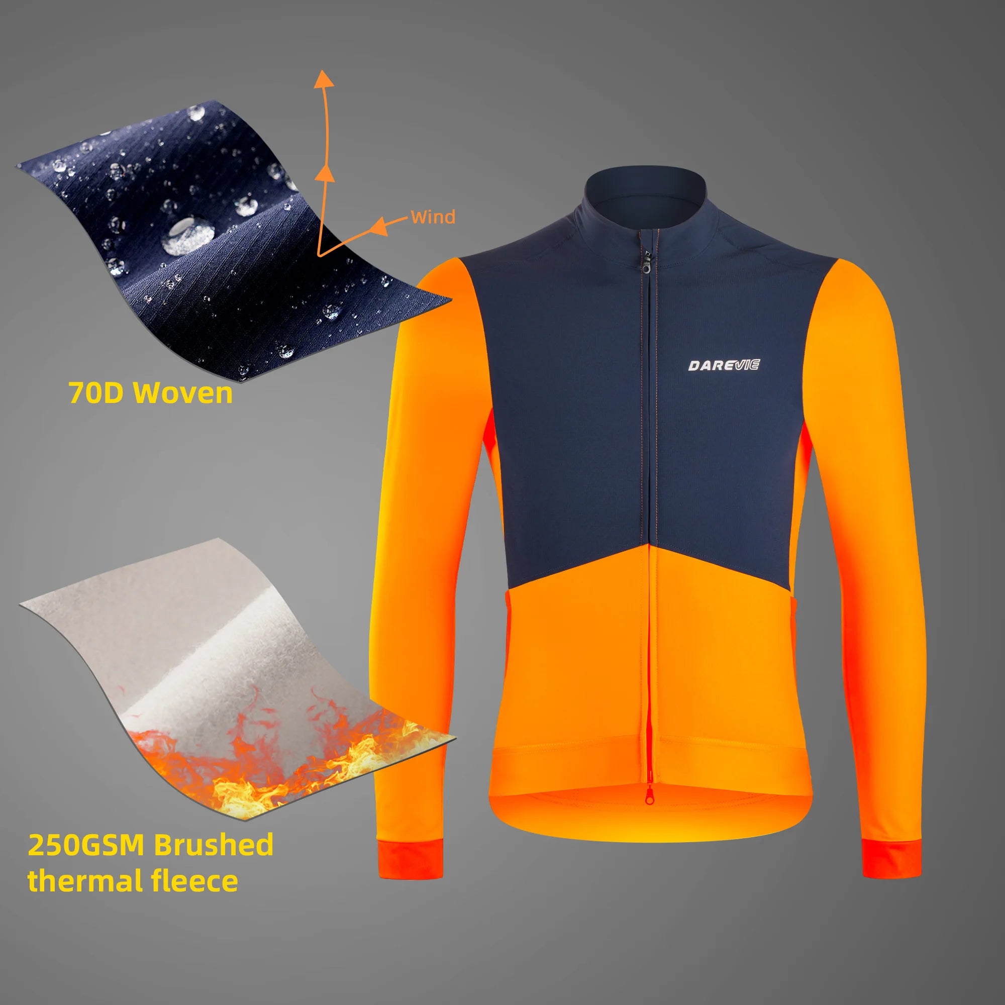 Cycling Maillot Winter Windproof