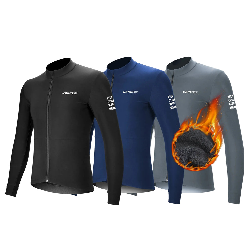 Cycling Jersey Winter Thermal Fleece