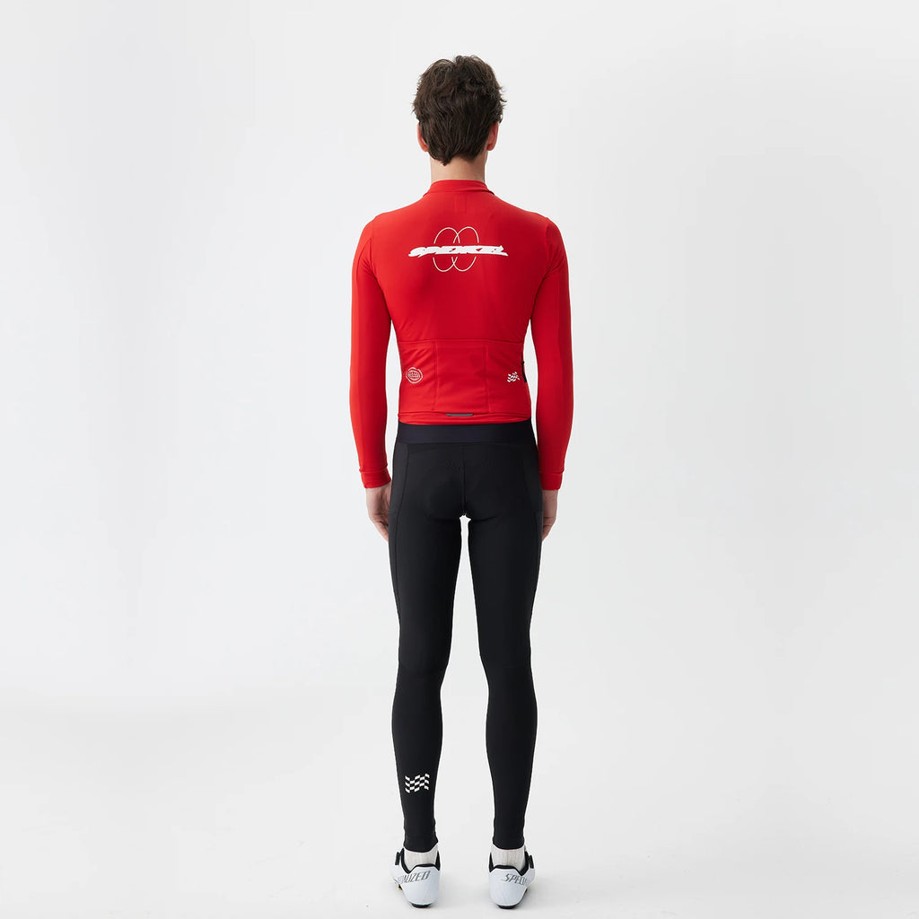 Maillot de ciclismo térmico de felpa para invierno