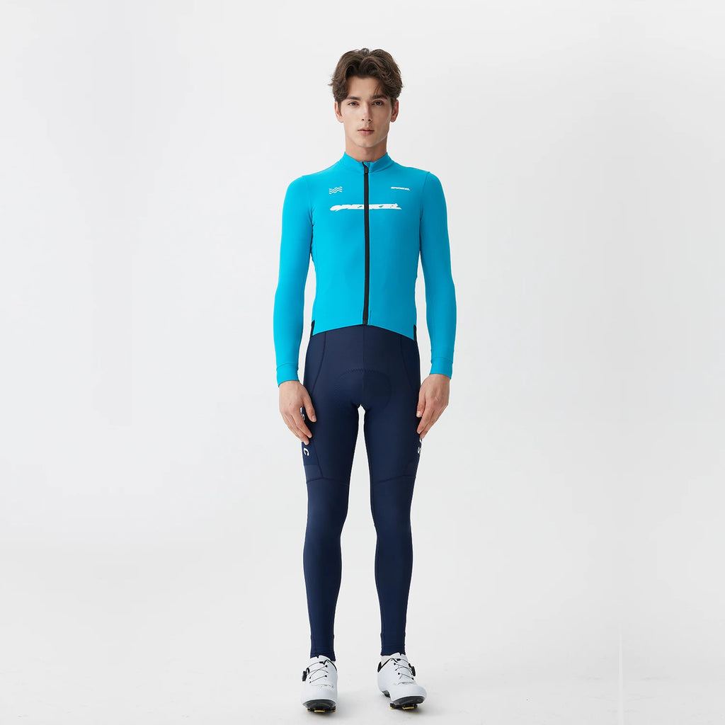 Maillot de ciclismo térmico de felpa para invierno