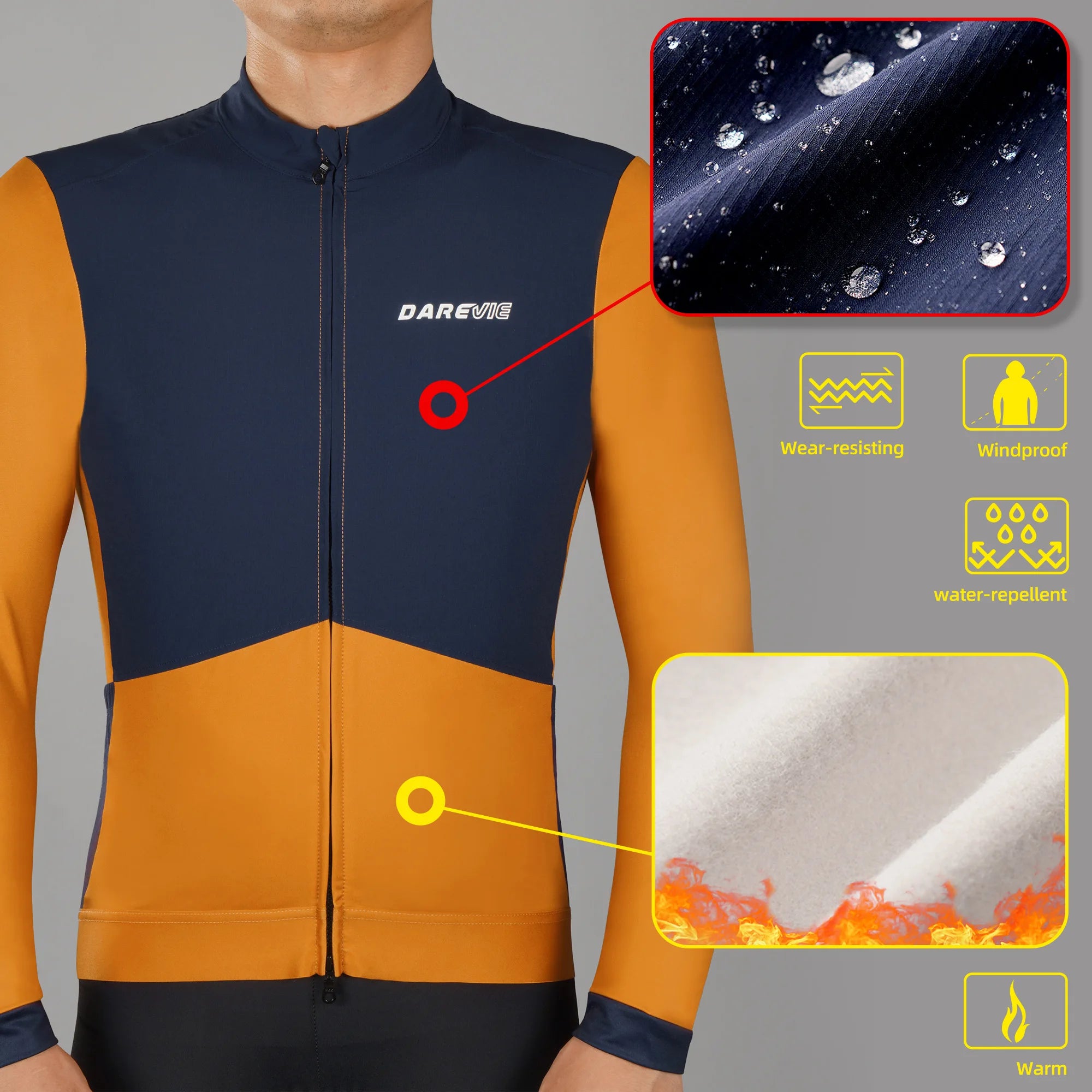 Cycling Maillot Winter Windproof